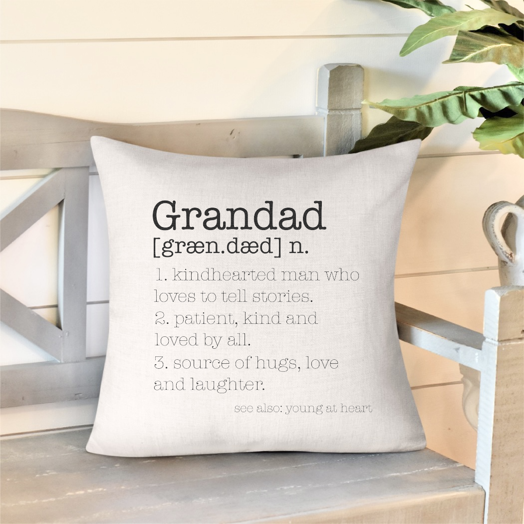 Grandpa Definition Pillow (6 name options available)