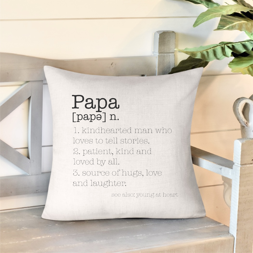 Grandpa Definition Pillow (6 name options available)