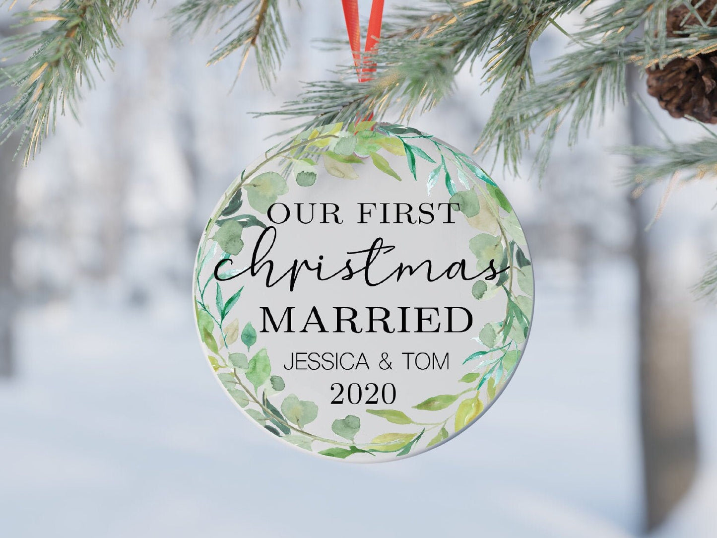 Our First Christmas Married Ornament