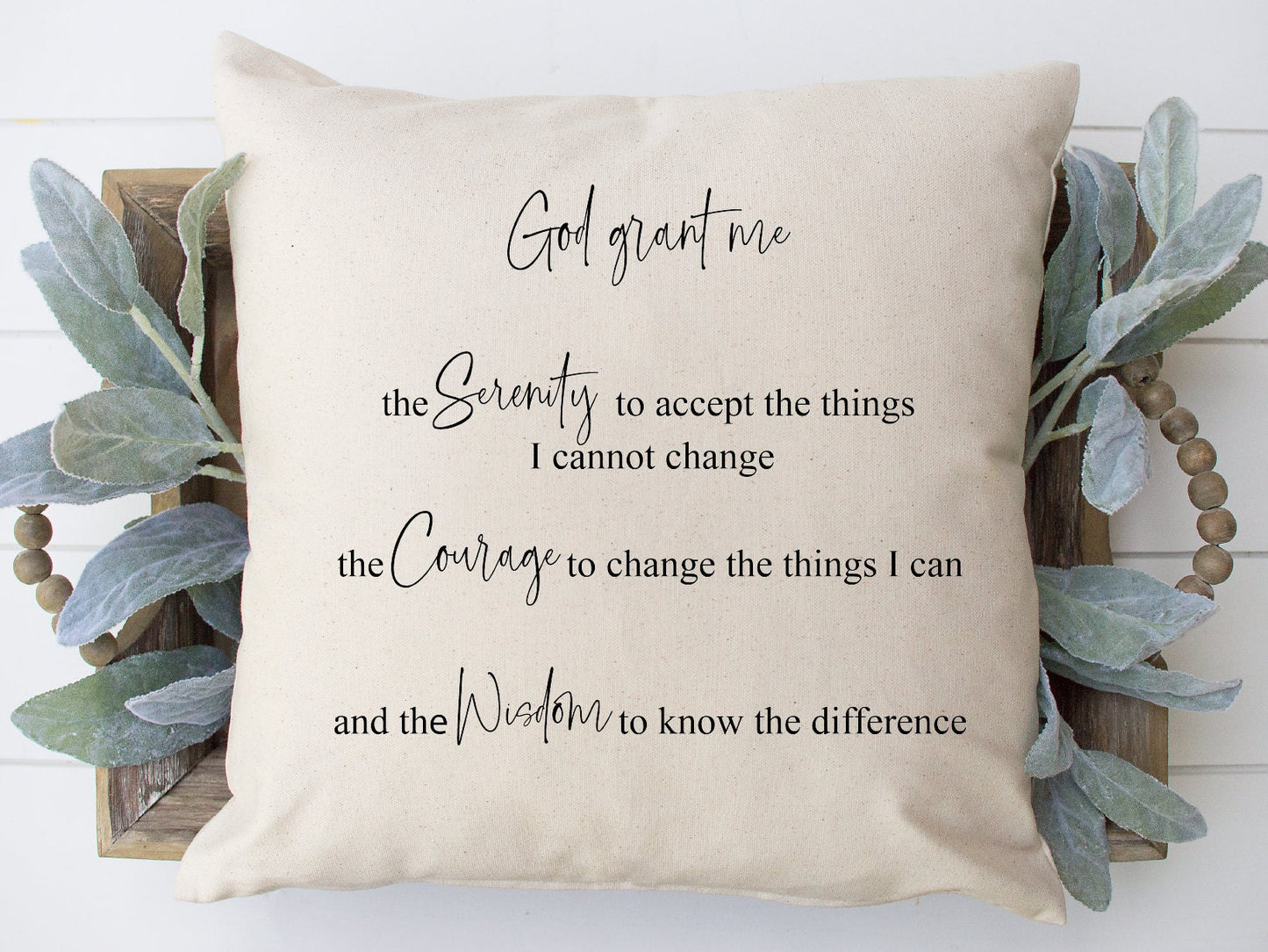 Serenity Prayer Throw Pillow