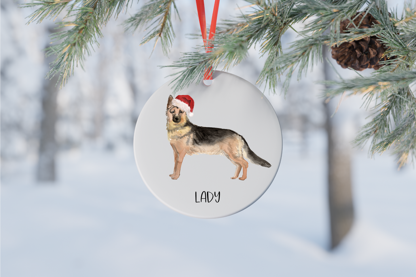 Dog Christmas Ornament (14 breeds available)