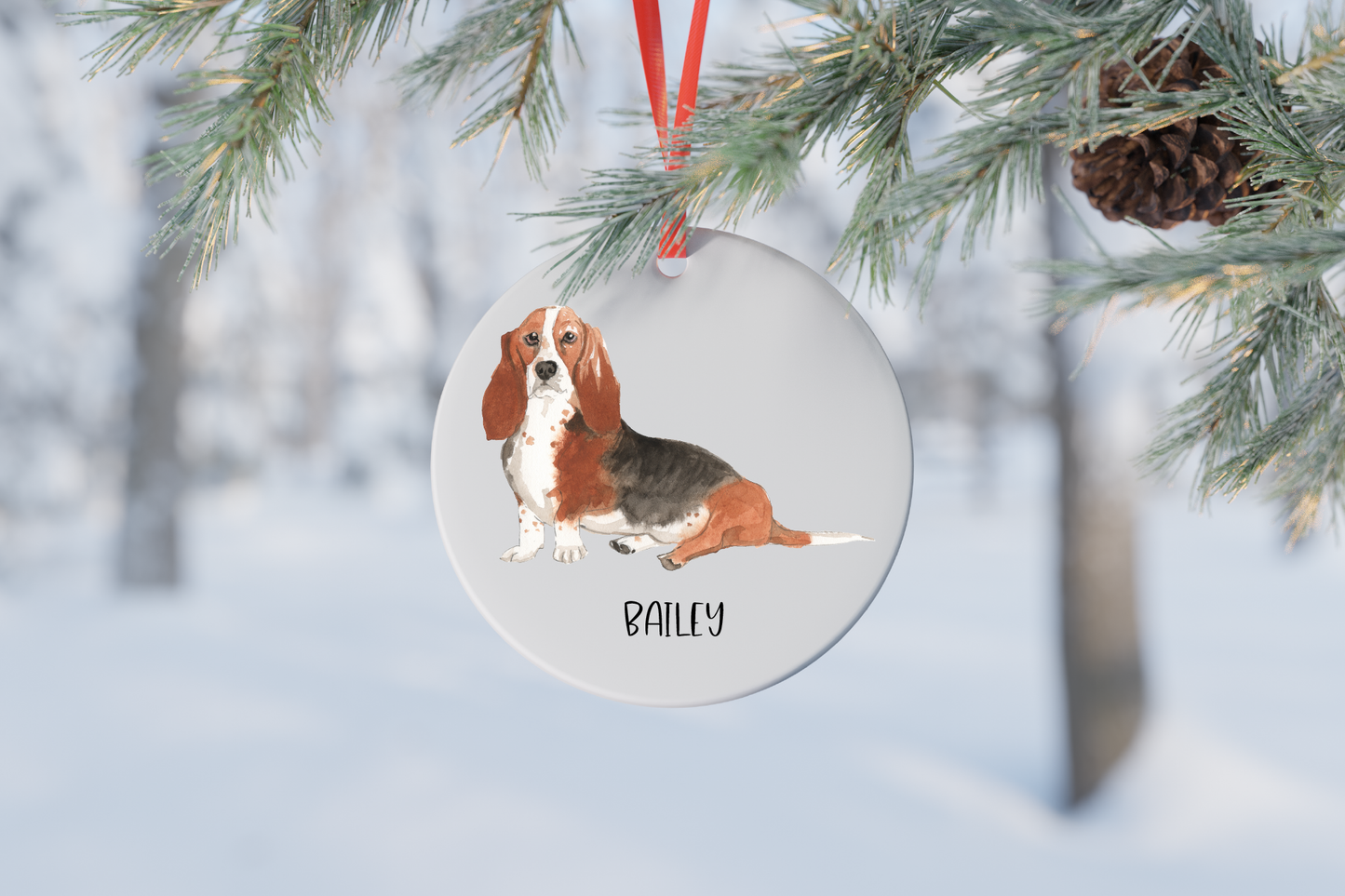 Dog Christmas Ornament (14 breeds available)