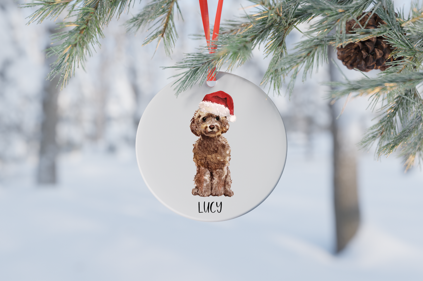 Dog Christmas Ornament (14 breeds available)