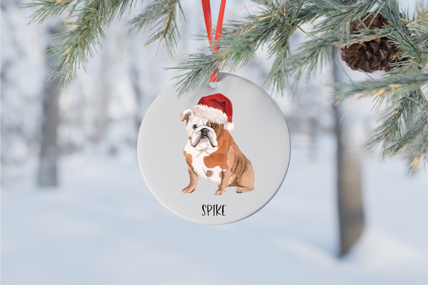 Dog Christmas Ornament (14 breeds available)