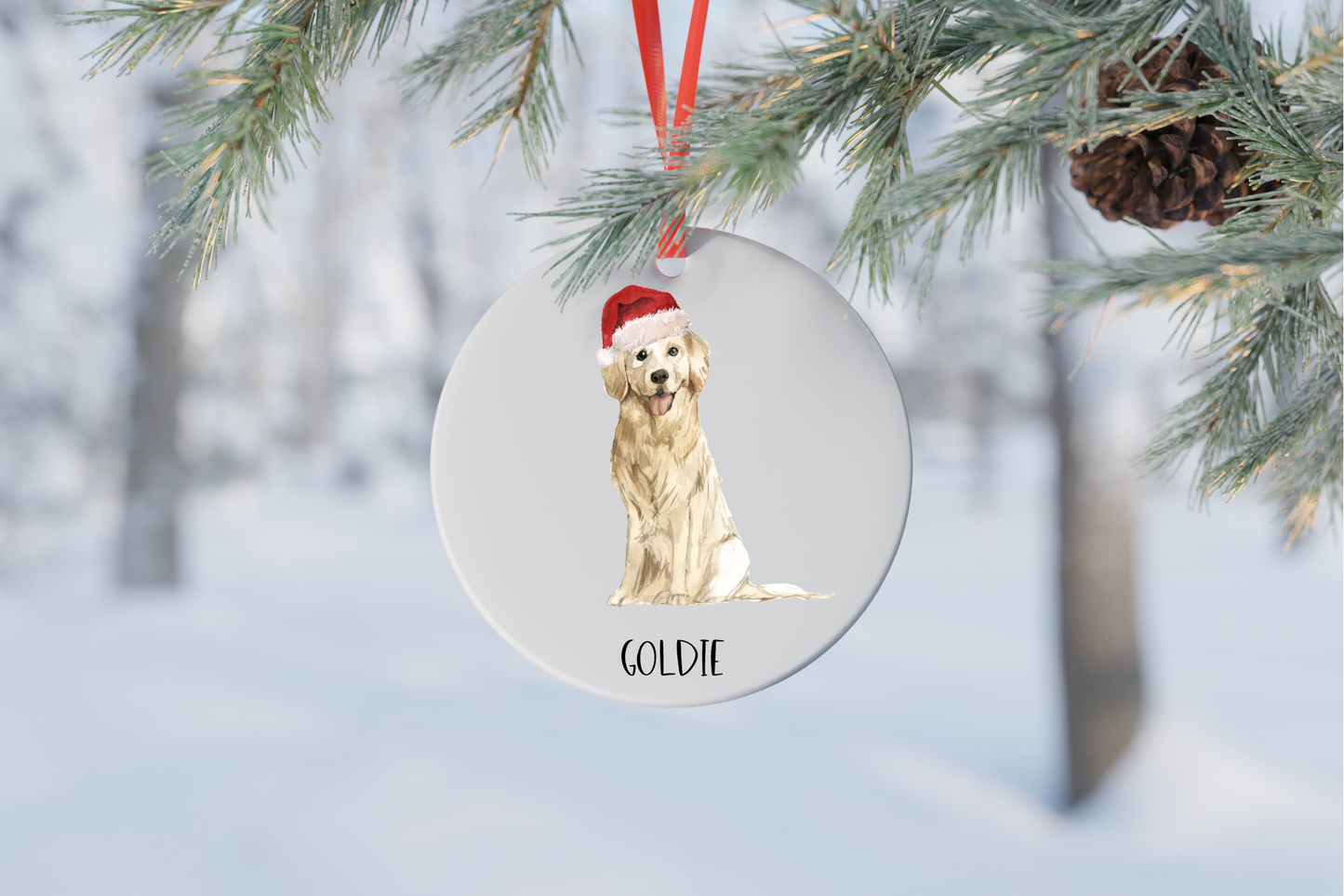 Dog Christmas Ornament (14 breeds available)