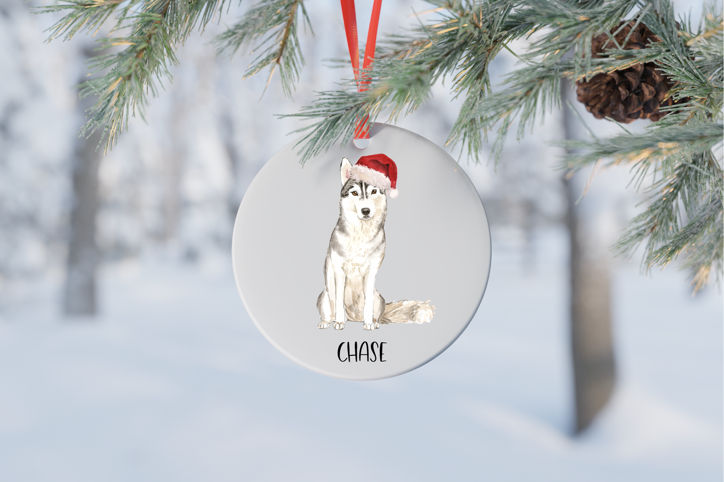 Dog Christmas Ornament (14 breeds available)