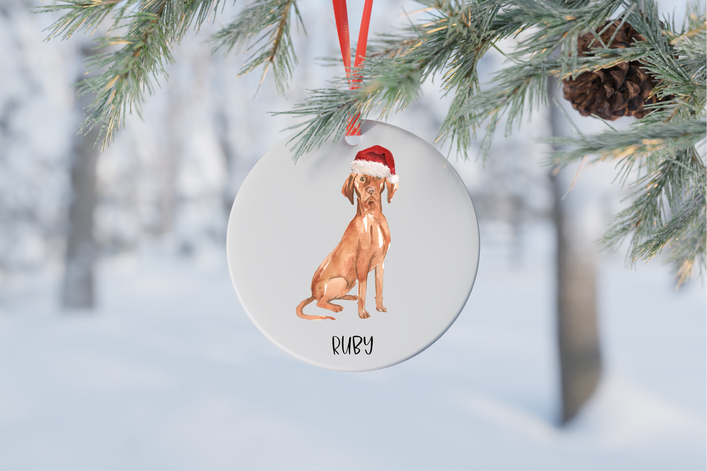 Dog Christmas Ornament (14 breeds available)