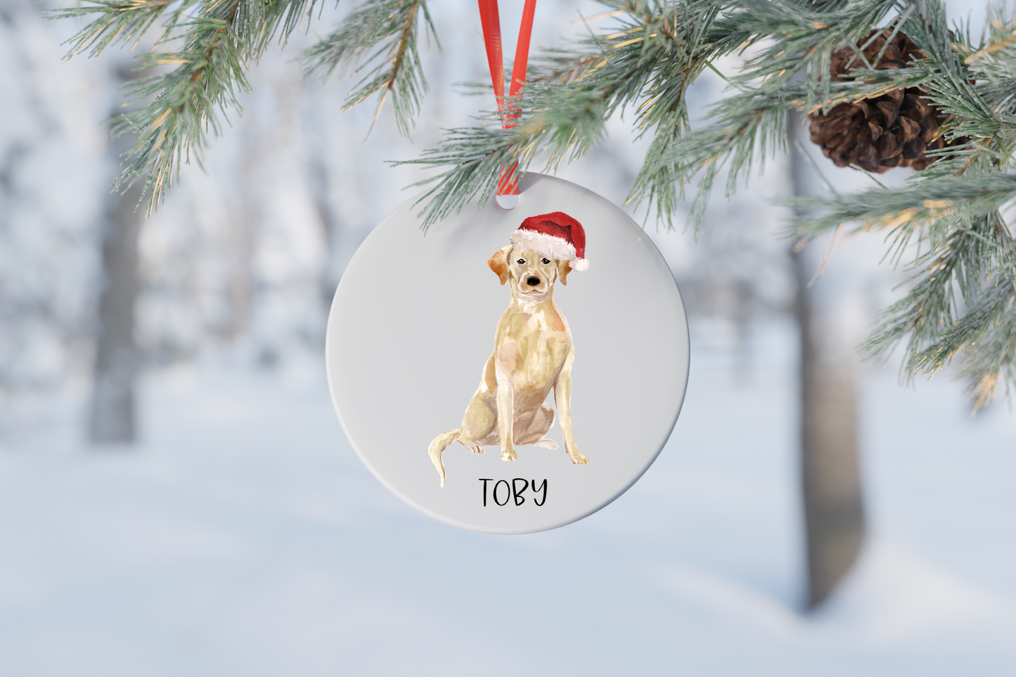 Dog Christmas Ornament (14 breeds available)