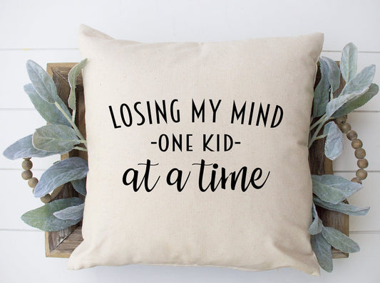 Losing My Mind Throw Pillow