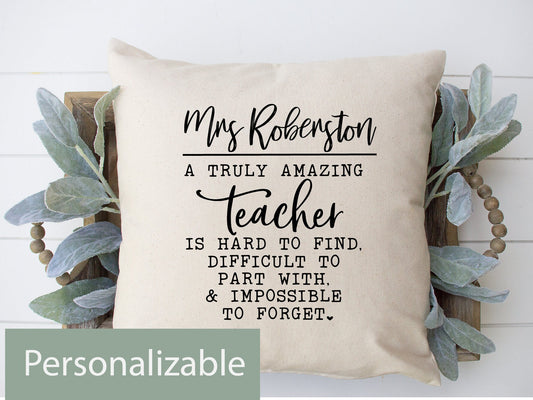 Truly Amazing Teacher Throw Pillow