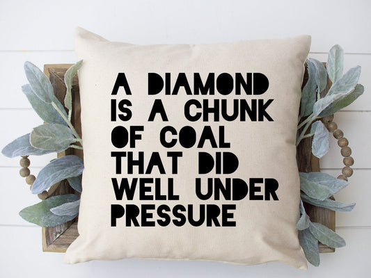 Doing Well Under Pressure Dorm Pillow