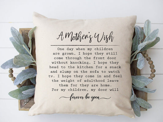 A Mother's Wish Throw Pillow