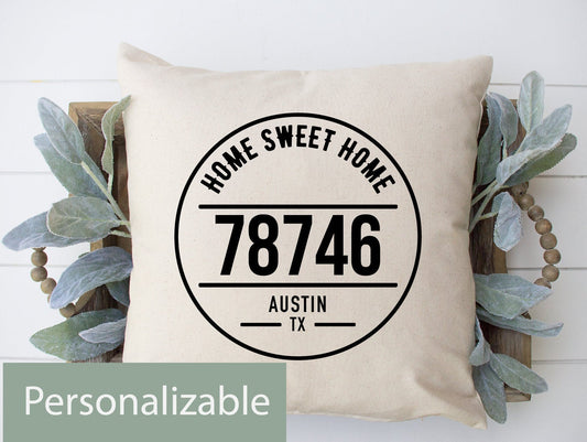 Home Sweet Home Circle Pillow