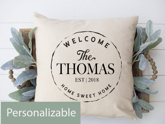 Welcome Throw Pillow