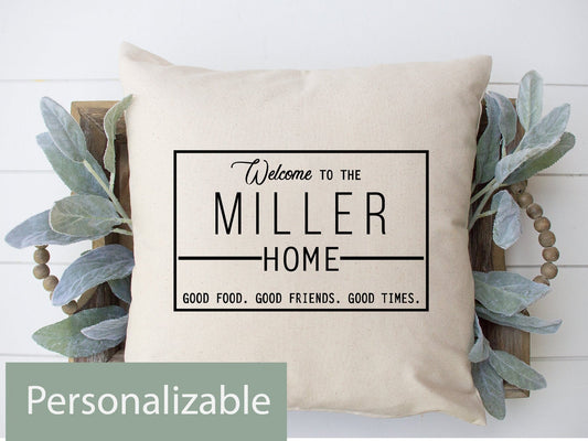 Welcome To Our Home Throw Pillow