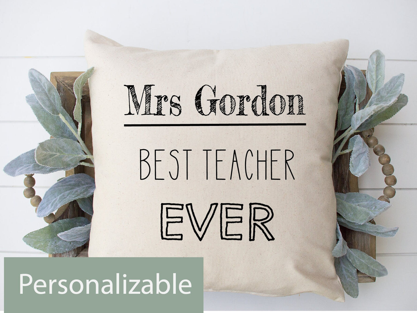 Best Teacher Ever Pillow