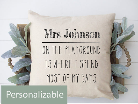 On the Playground Pillow