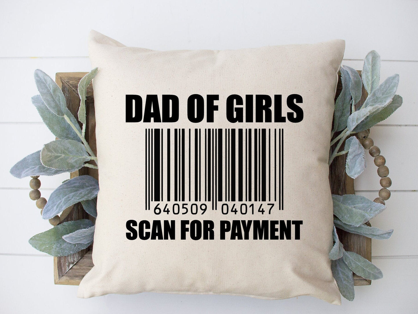 Dad Of Girls Pillow