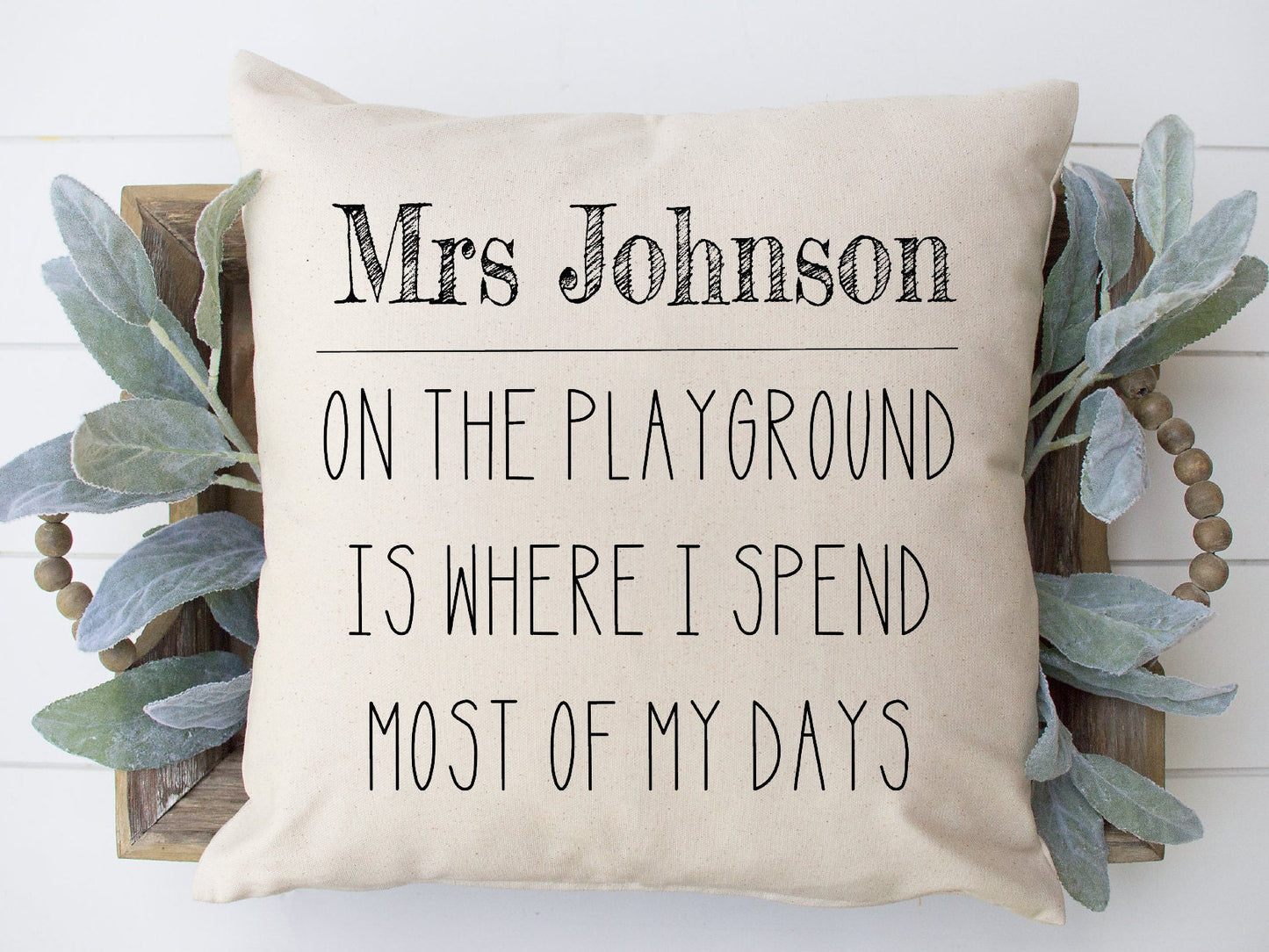 On the Playground Pillow