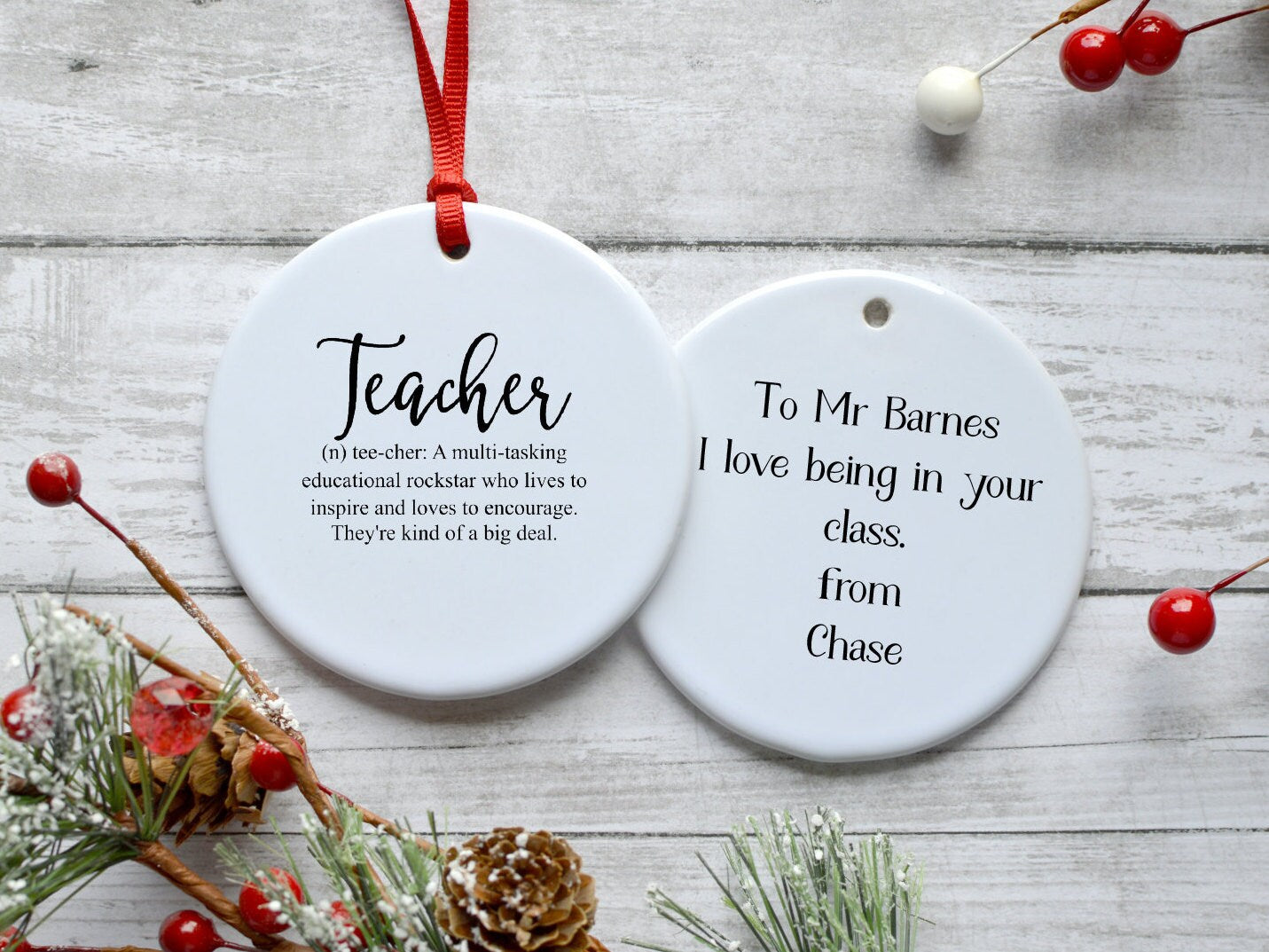 Teacher Definition Ornament