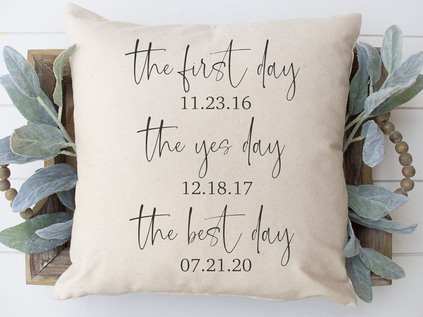 The First Day Throw Pillow