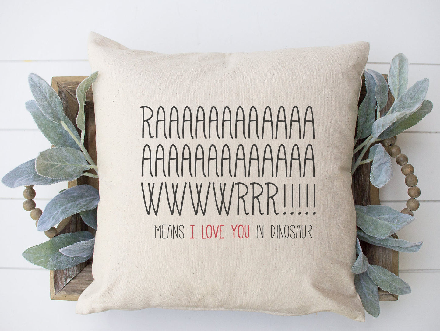 Dinosaur Throw Pillow