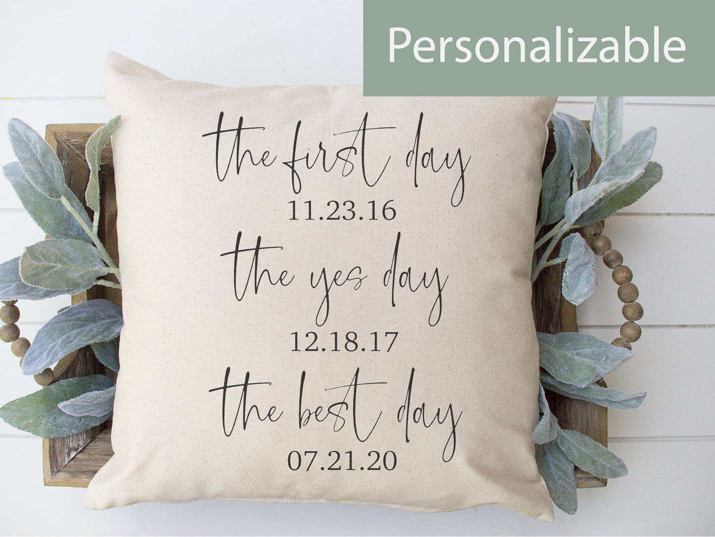 The First Day Throw Pillow