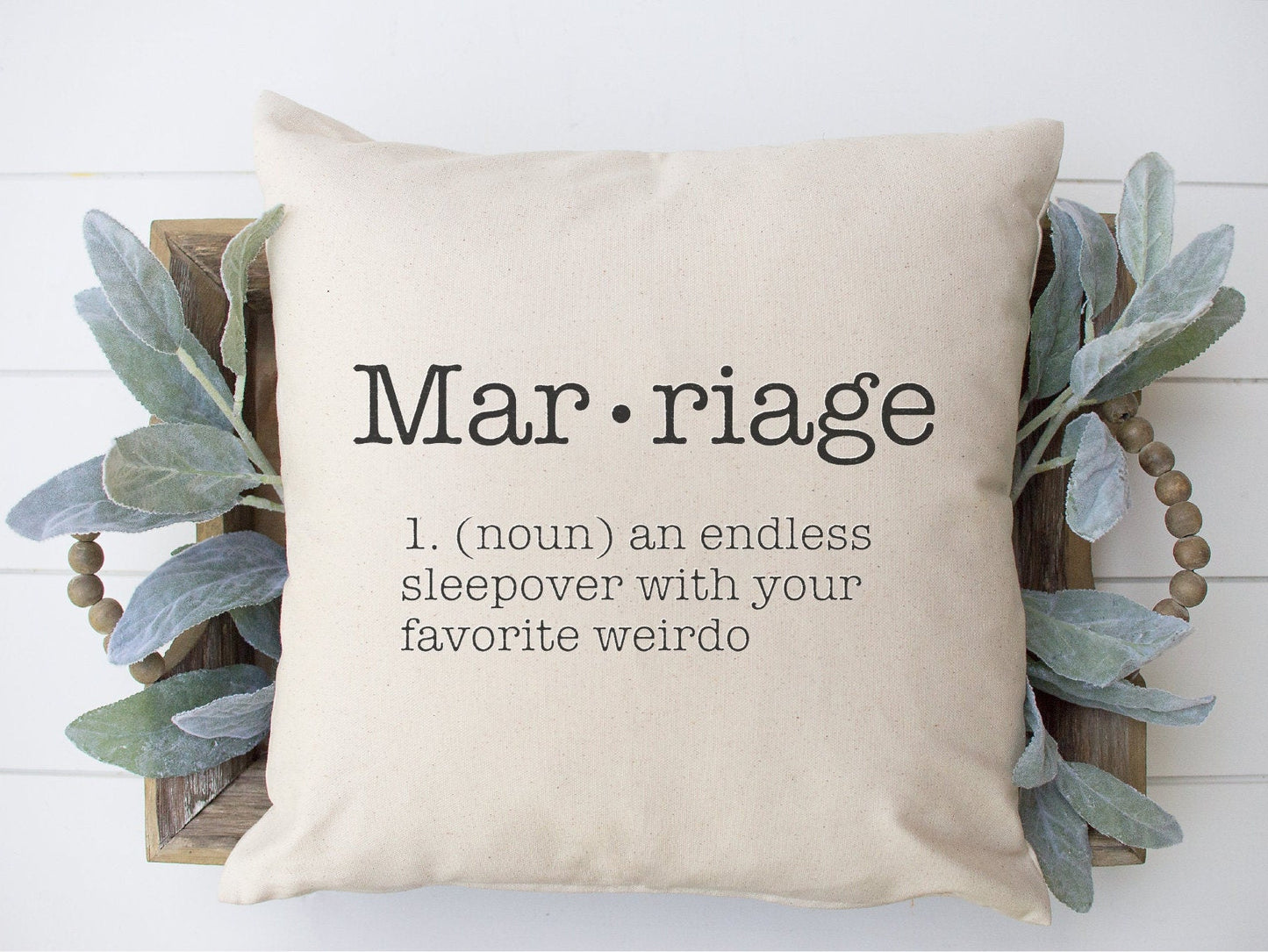 Marriage Definition Throw Pillow