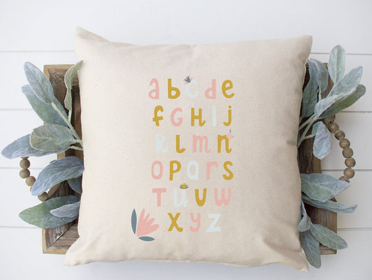 Alphabet Pillow (Pinks)