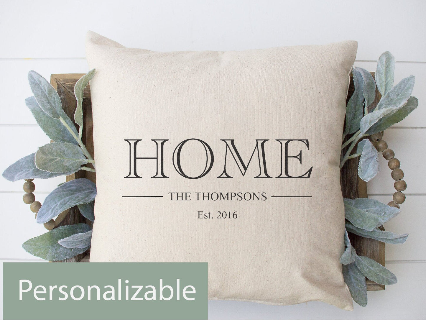 Home Family Name Throw Pillow