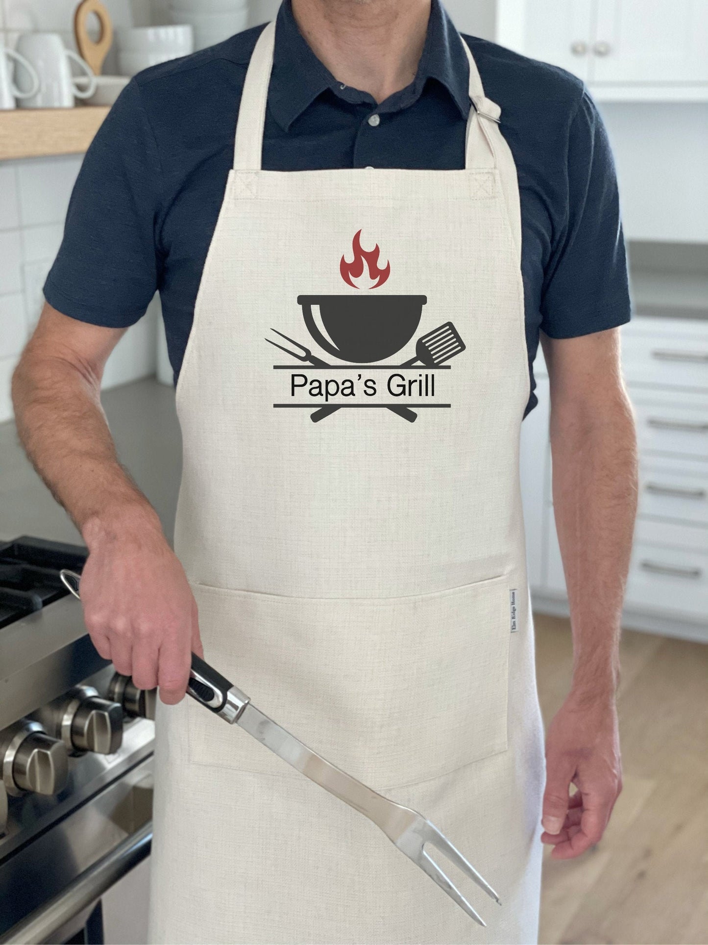 Personalized Crossed Tools Man's Apron (7 Name Options Available)