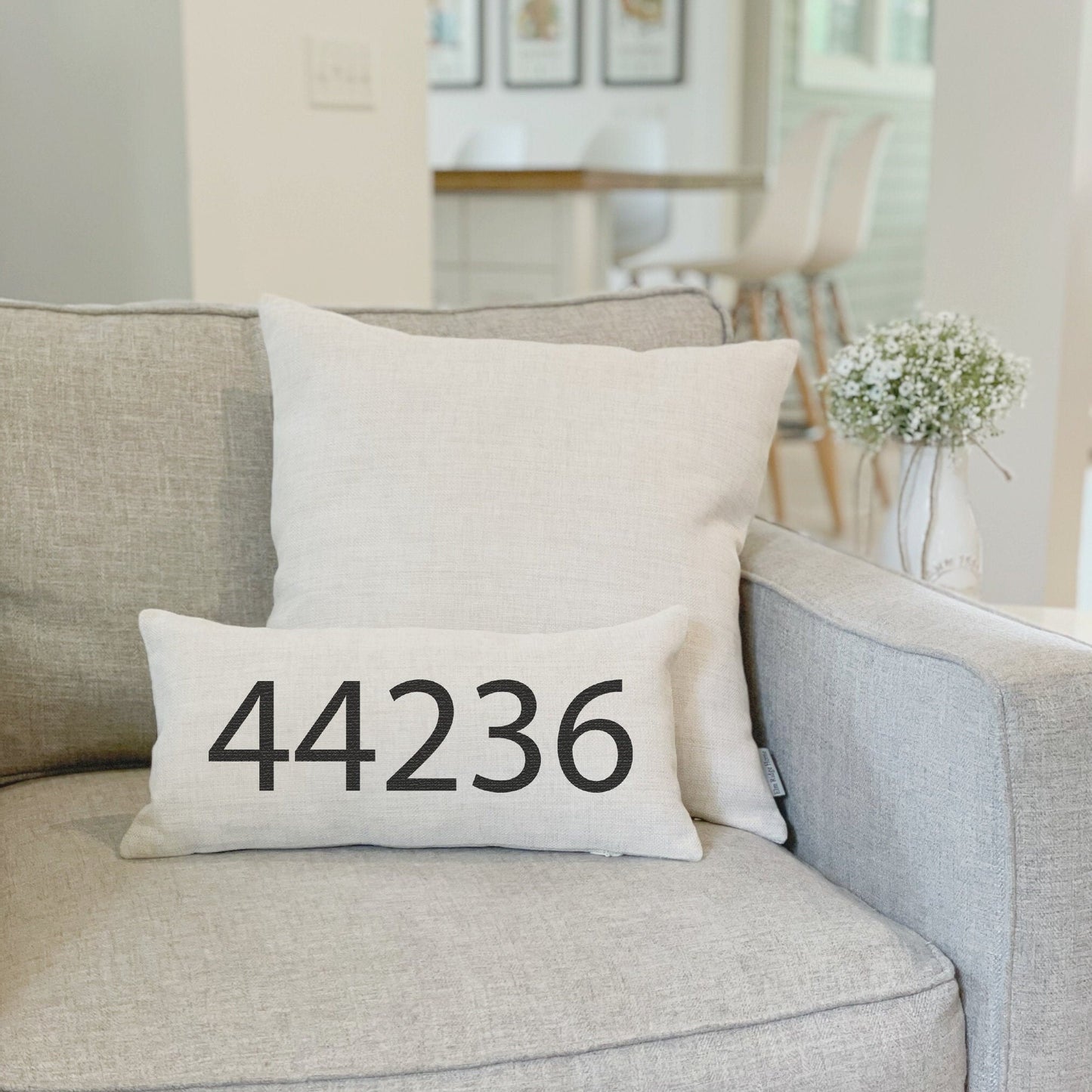 Zip Code Throw Pillow