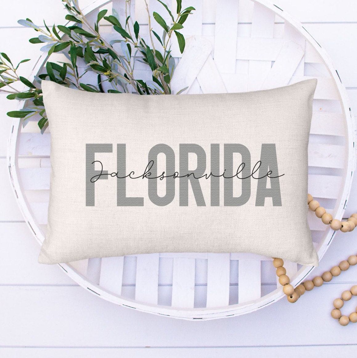 City and State Throw Pillow