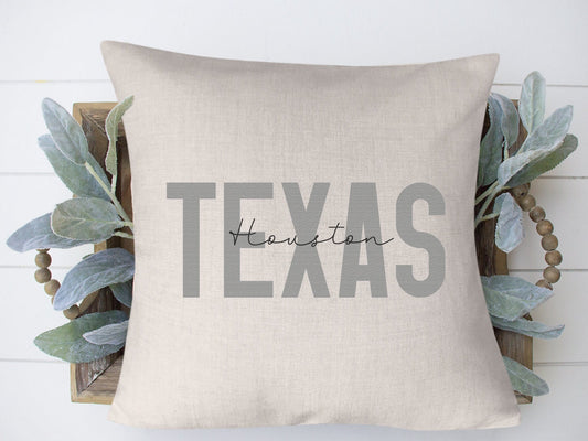 City and State Throw Pillow