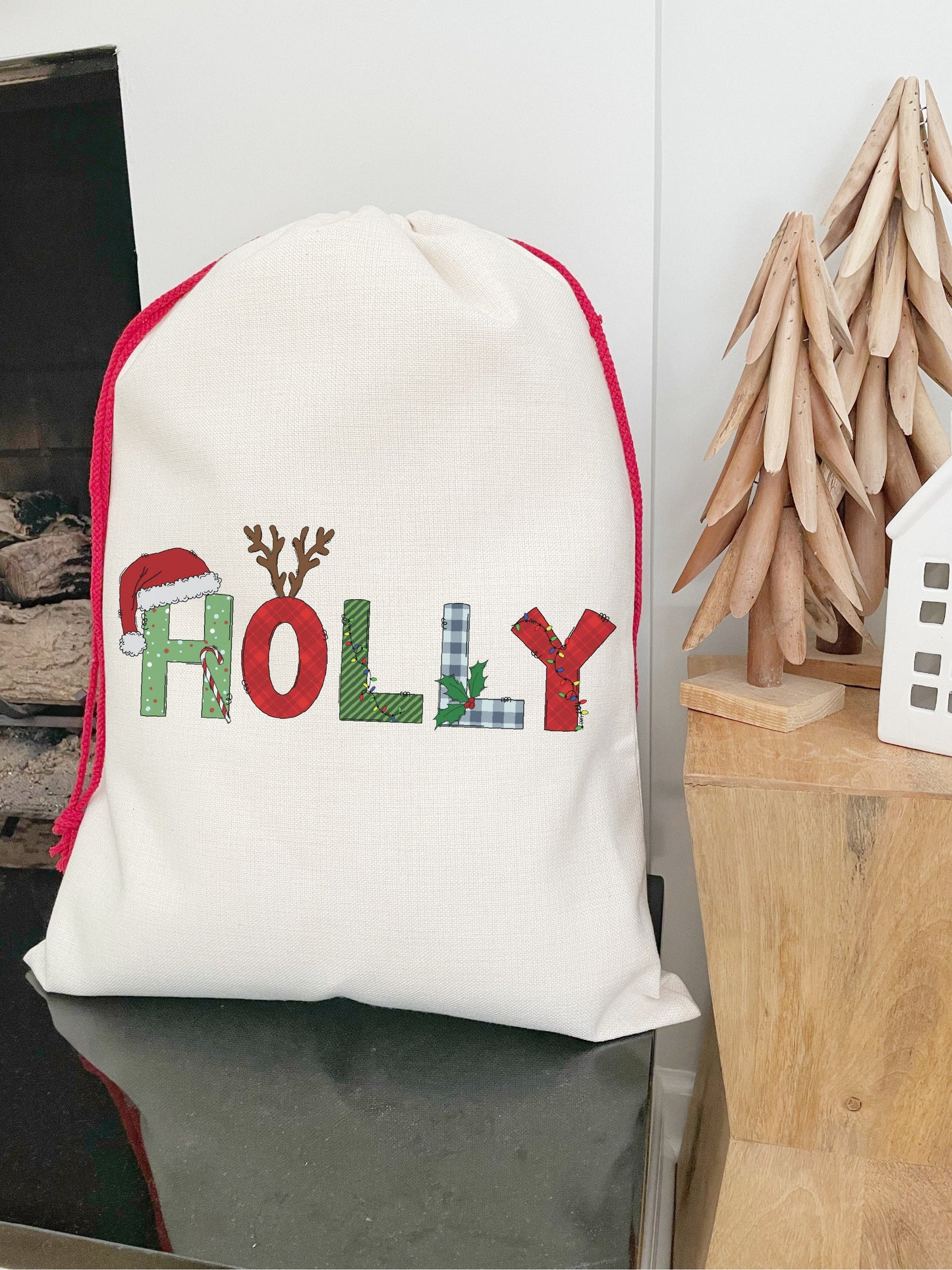 Christmas Names Santa Sack