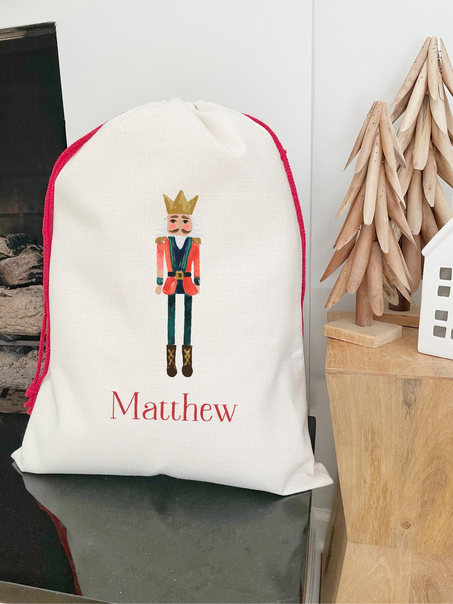 Christmas Nutcracker Santa Sack